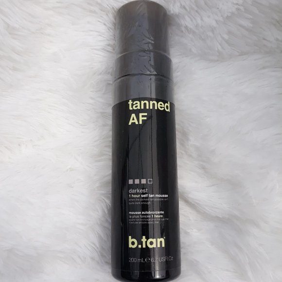 Tanned AF ~ 1 Hour Self Tan Mousse ~ "DARKEST" (6.7 fl oz) SEALED!!! - Picture 1 of 4